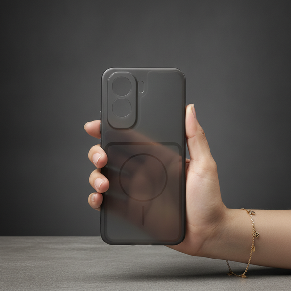 Black Amber Silicone Case for Vivo T5 Pro