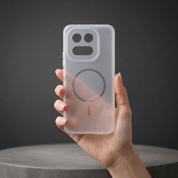White Amber Silicone Case for IQOO 15