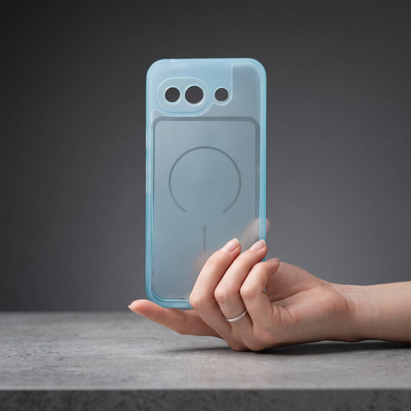 Light Blue Amber Silicone Case for Google Pixel 10a