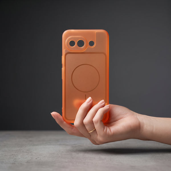 Orange Amber Silicone Case for Google Pixel 10a
