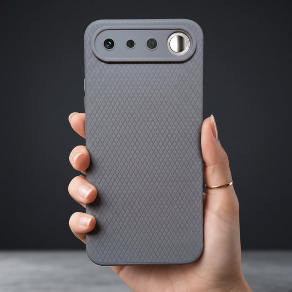 Grey Line Wave Silicone Case for Realme 16