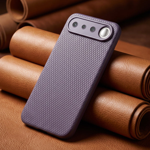 Deep Purple Line Wave Silicone Case for Realme 16