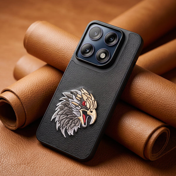 Black Leather Eagle OC Ornamented for Motorola Edge 70 Pro