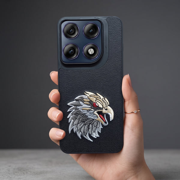 Black Leather Eagle OC Ornamented for Motorola Edge 70 Pro