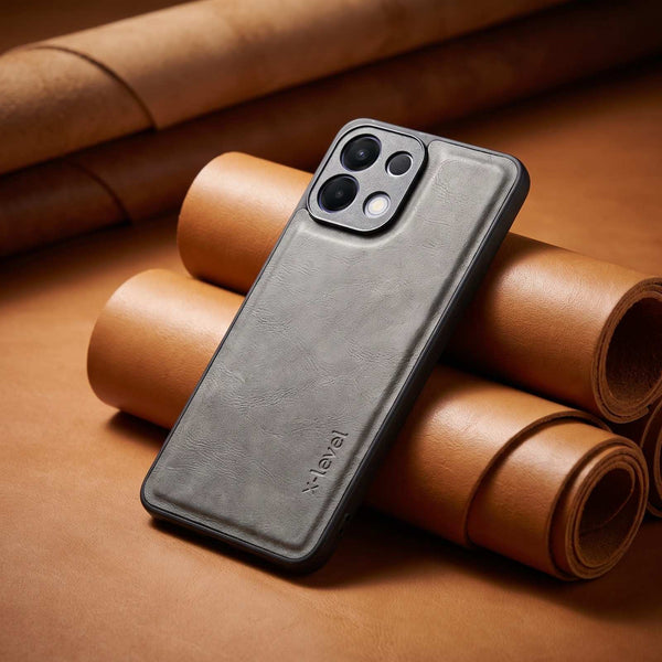 X-LEVEL Grey Leather Case for Oppo K13