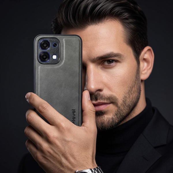 X-LEVEL Grey Leather Case for Oppo F31