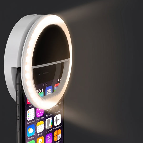 Portable Rechargeable Selfie Ring Light for mobile Phone