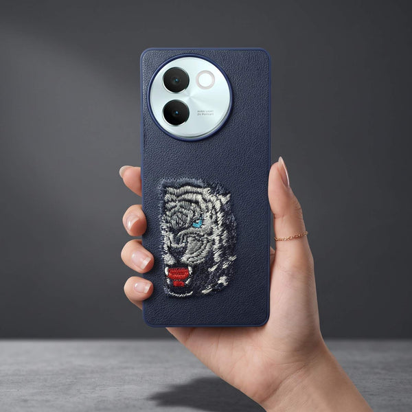Blue Leather Blue Lion OC Ornamented for Vivo V30E