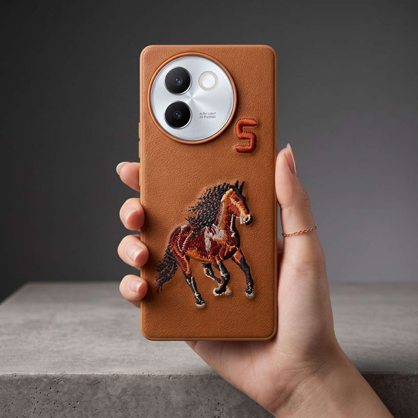 Brown Leather Horse No. 5 OC Ornamented for Vivo V30E
