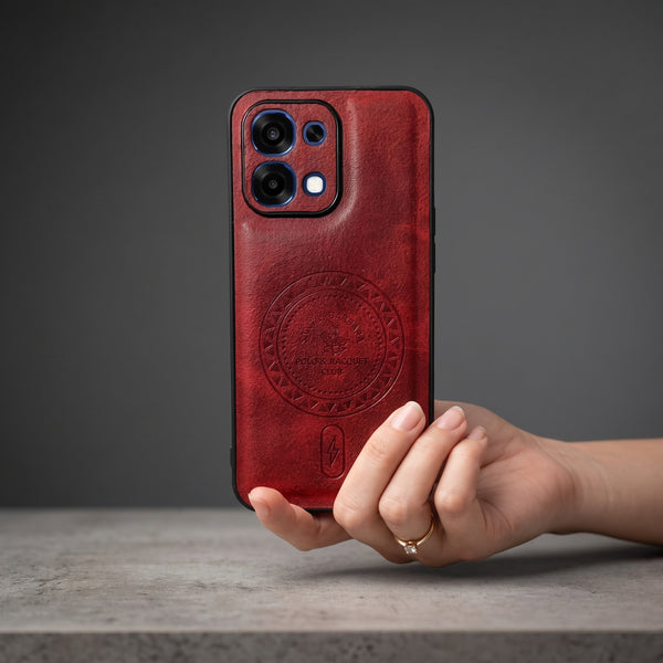 Santa Crest Red Leather Case for Oppo F31