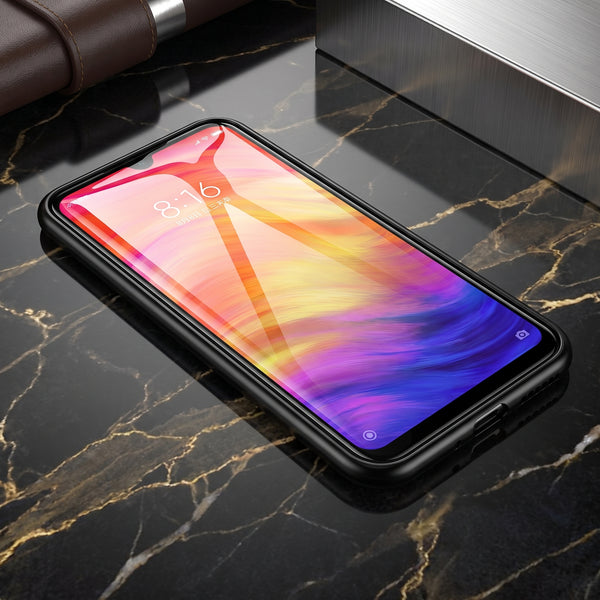 Silver Transparent Magnetic Back Case for Realme 5 Pro