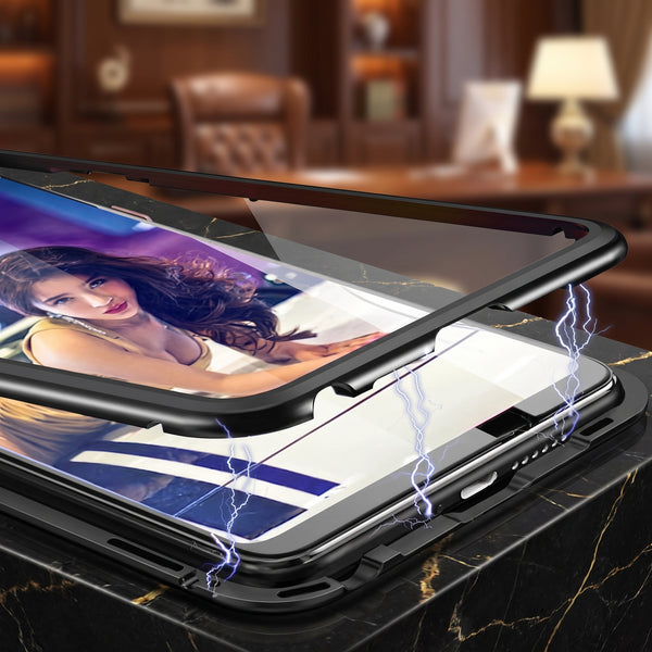 Black Transparent Magnetic Back Case for Vivo V17