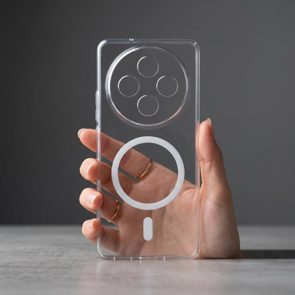 Anti Yellow MagSafe Clear Transparent Silicone case for Vivo Y300 Pro
