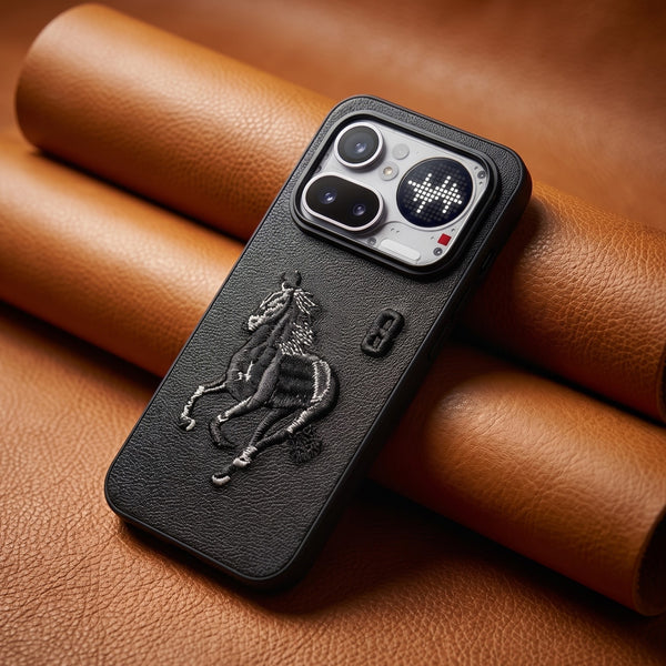Black Leather Horse No. 3  OC Ornamented for Nothing Phone 4A Pro