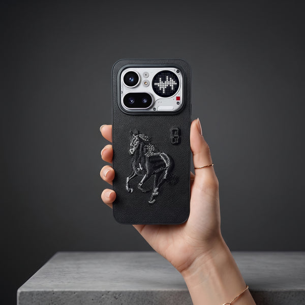 Black Leather Horse No. 3  OC Ornamented for Nothing Phone 4A Pro