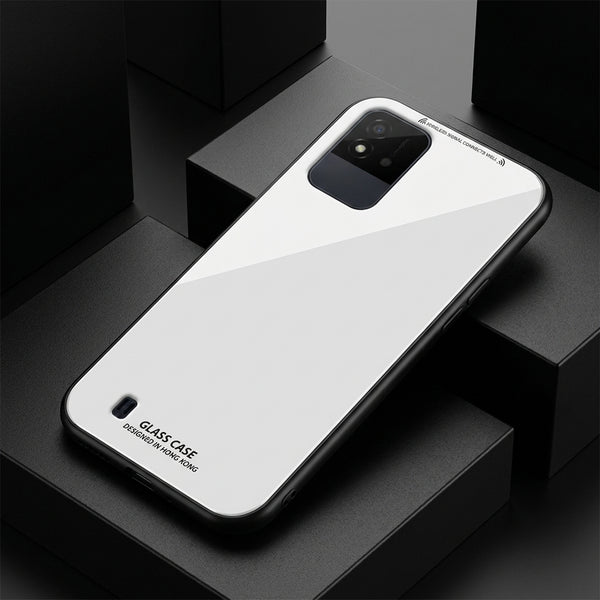 White Glass case for Realme Narzo 50i