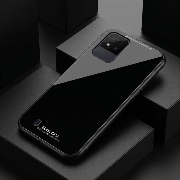 Black Glass case for Realme Narzo 50i