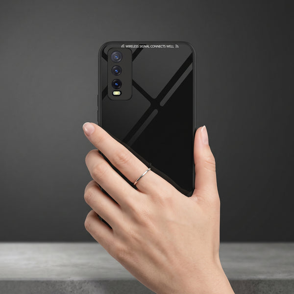Black Glass case for Vivo Y20