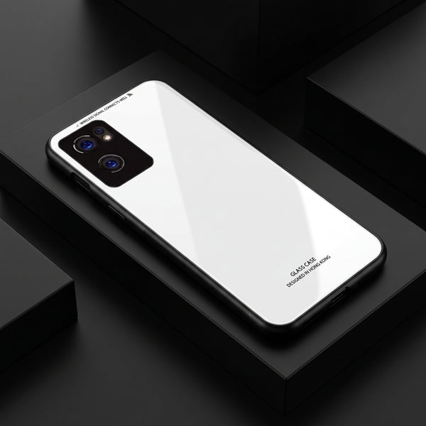 White Glass case for Oppo Reno 7
