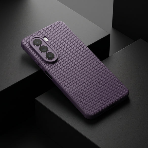 Deep Purple Line Wave Silicone Case for Oneplus Nord Ce 6 Lite