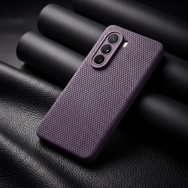 Deep Purple Line Wave Silicone Case for Oneplus Nord Ce 6 Lite
