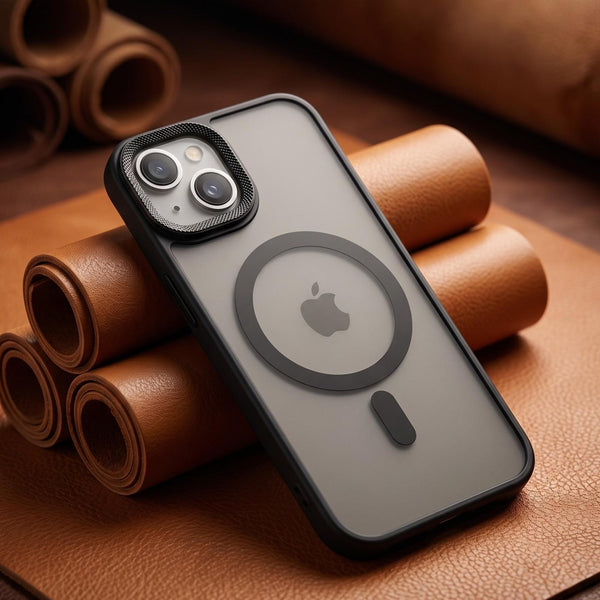 Ringmag Matte Black case for Apple iphone 13