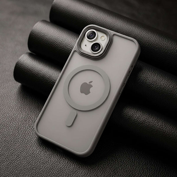 Ringmag Matte Grey case for Apple iphone 13
