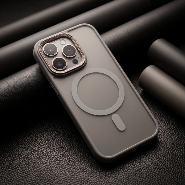Ringmag Matte Grey case for Apple iphone 16 Pro