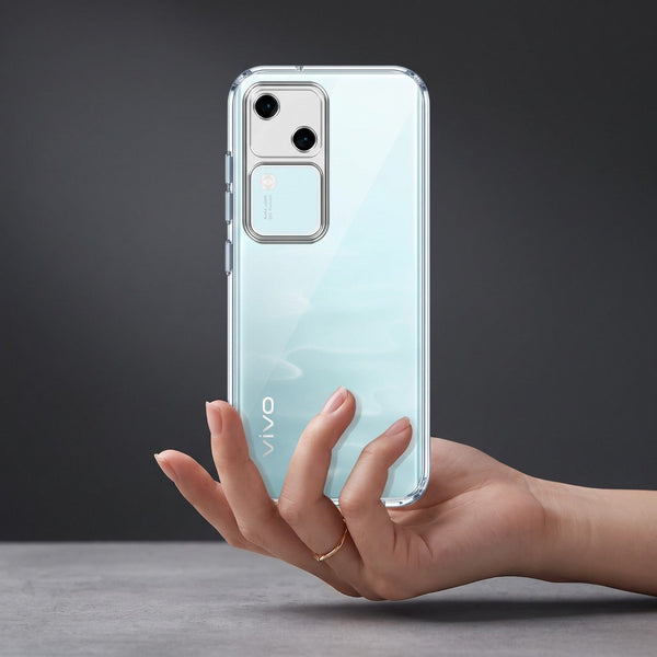 SilicaClear Transparent Silicone Case for Vivo V30 Pro