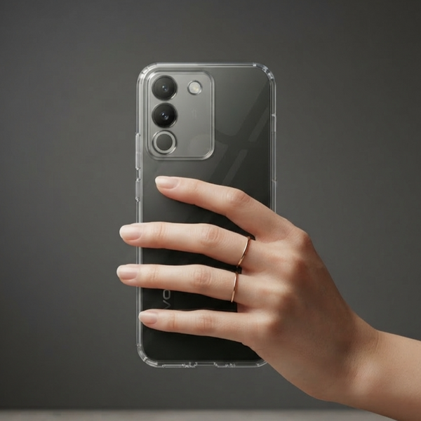 SilicaClear Transparent Silicone Case for Vivo Y200