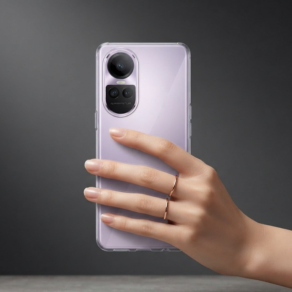 SilicaClear Transparent Silicone Case for Oppo Reno 10 Pro 5g
