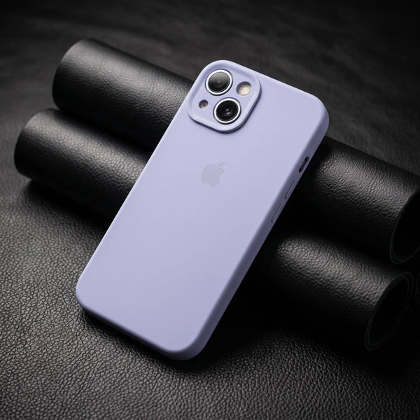 Purple Original Camera Silicone case for Apple iphone 15 Plus