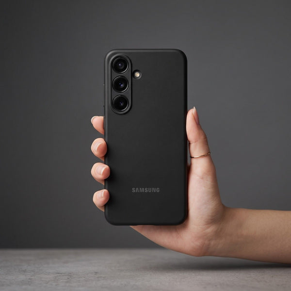 Black Original Camera Safe Silicone case for Samsung A17