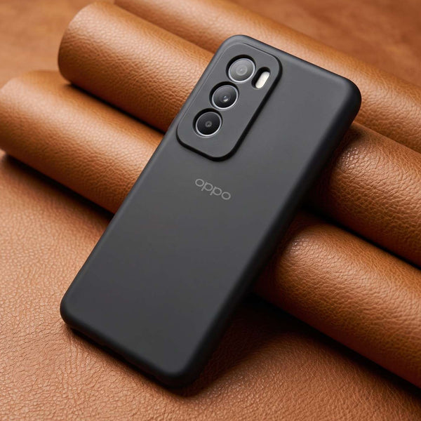Black Camera Original Silicone case for Oppo Reno 12