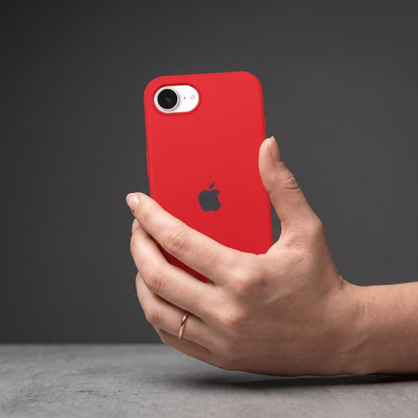 Red Original Silicone case for Apple iphone 17E