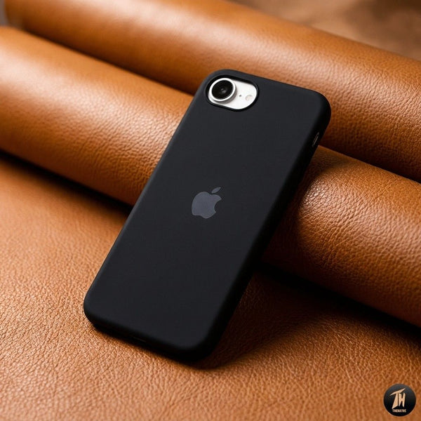 Black Original Silicone case for Apple iphone 17E