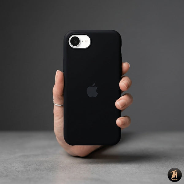 Black Original Silicone case for Apple iphone 17E