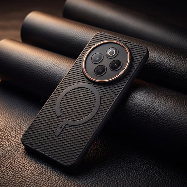 Gripon Black (ORANGE RING) Silicone Case for Vivo T4