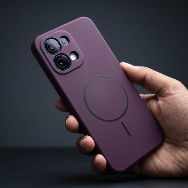 CAVEN Dark Pink Silicone case for Oppo F31