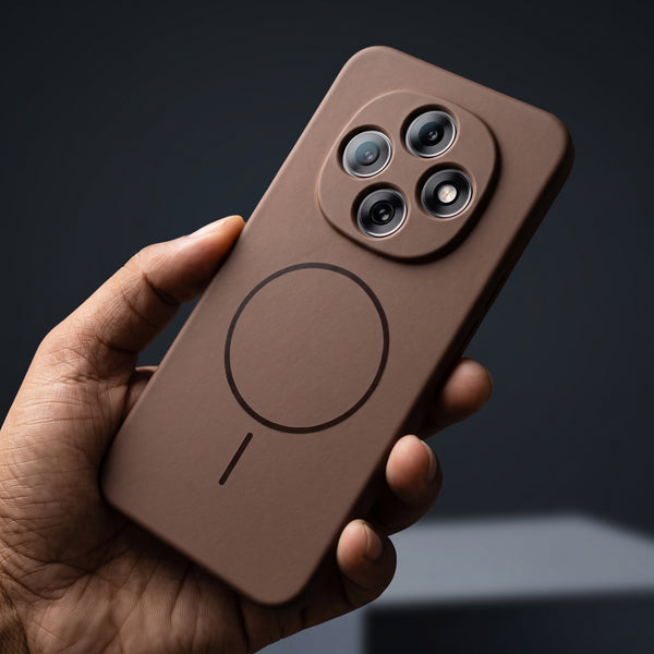 CAVEN Dark Brown Silicone case for Oppo F31 Pro
