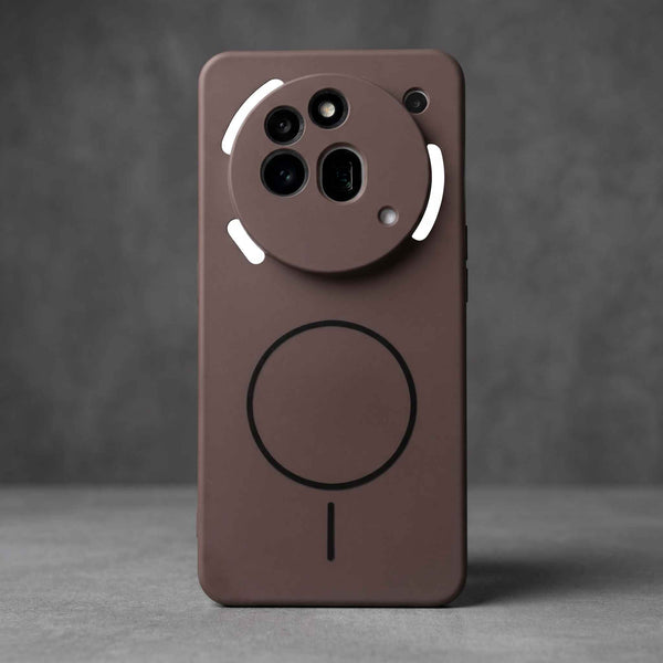 CAVEN Dark Brown Silicone case for Nothing Phone 3a Pro