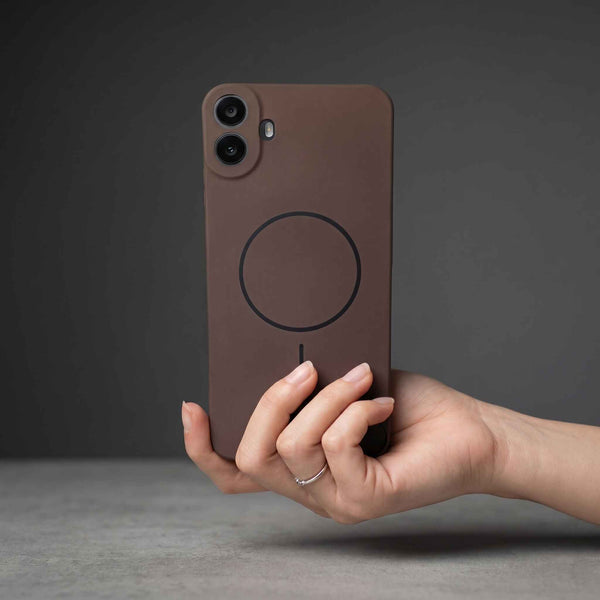 CAVEN Dark Brown Silicone case for CMF PHONE 1