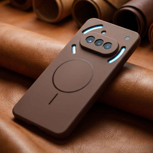 CAVEN Dark Brown Silicone case for Nothing Phone 3a