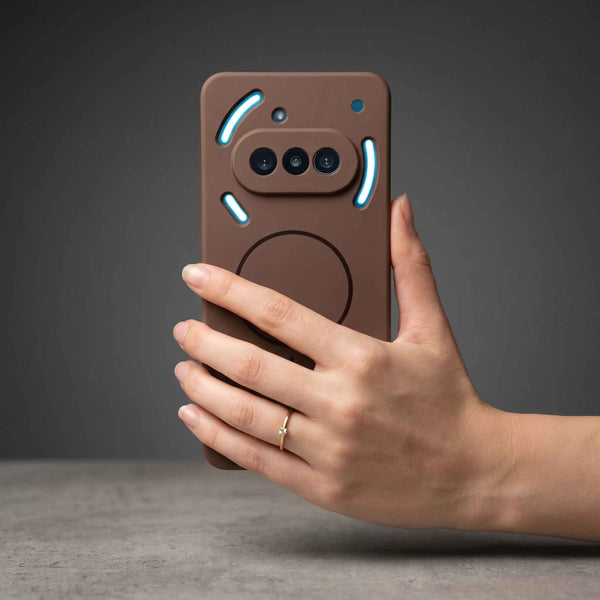CAVEN Dark Brown Silicone case for Nothing Phone 3a