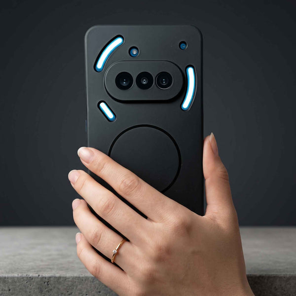 CAVEN Black Silicone case for Nothing Phone 3a