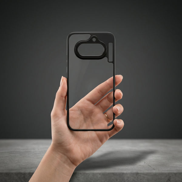 Pureview Black Hybrid Shockproof Silicone Case for Nothing Phone 4a