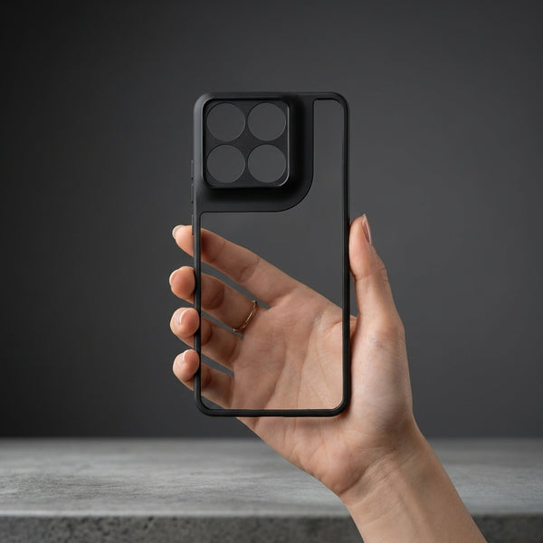 Pureview Black Hybrid Shockproof Silicone Case for Motorola Edge 70 Fusion