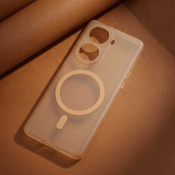 Natural Titanium Paper Matte Magsafe Case for Oppo Reno 11