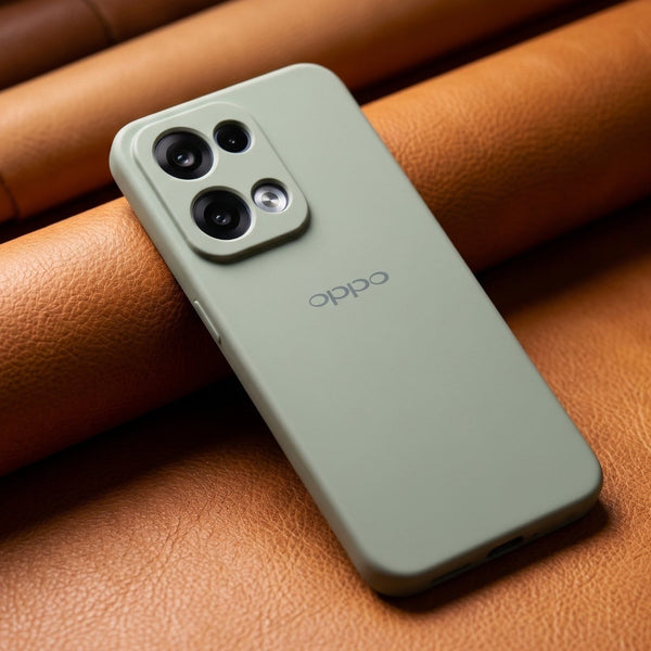Light Grey Camera Original Silicone case for Oppo Reno 13