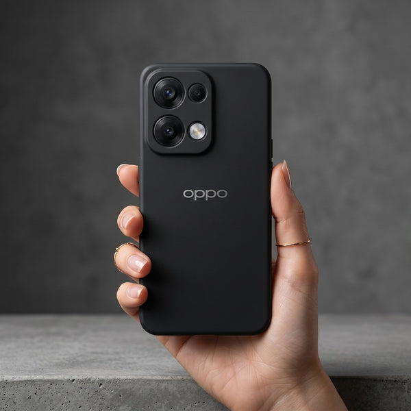 Black Camera Original Silicone case for Oppo Reno 13